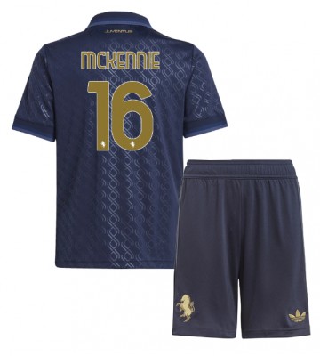 Juventus Weston McKennie #16 Tercera Equipación Niños 2024-25 Manga Corta (+ Pantalones cortos)